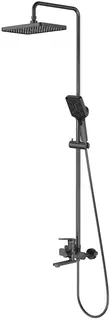 Душевая система Splenka S30.24.09 320x210 мм, со смесителем, графит матовый