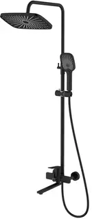 Душевая система Splenka S40.24.06 300x190 мм, со смесителем, черный матовый