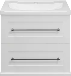 Тумба под раковину Misty Марта П-Мрт09060-011Пр 59,5 см, подвесная, белый глянец