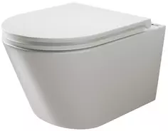 Унитаз подвесной Ceramica Nova Trend 111010S безободковый, с сиденьем микролифт, белый