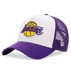 Кепка LA Lakers Team Colour Purple A-Frame Trucker Cap New Era