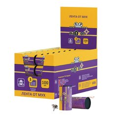 Инсектицид от мух, лента с кнопкой в шоубоксе, 100шт,Nadzor