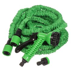 Шланг поливочный, удлиняющийся, 6 атм, 5 м, Frog Tools, латекс, с пистолетом, 0330107PP/0330107С