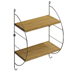 Полка для дома Teknotel 22x38x55 см дерево/черный