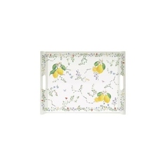 Поднос с ручками Easy life Цветы и лимоны 52х37 см