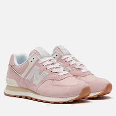 Женские кроссовки New Balance WL574QE2, цвет розовый