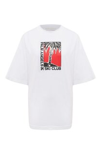 Хлопковая футболка Palm Angels