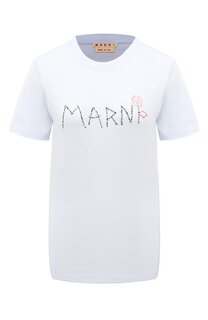 Хлопковая футболка Marni