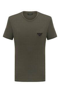 Хлопковая футболка Emporio Armani