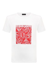 Хлопковая футболка Emporio Armani
