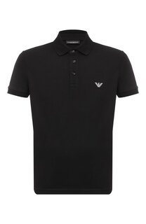 Хлопковое поло Emporio Armani