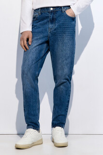 брюки джинсовые мужские Джинсы tapered зауженные со средней посадкой Befree