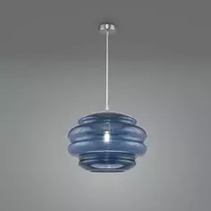 Светильник подвесной Ruche 1 лампа 4 м² цвет серебристый/синий Без бренда