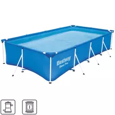 Бассейн каркасный прямоугольный Bestway 56424 BW 400x211x81 см 5700 л