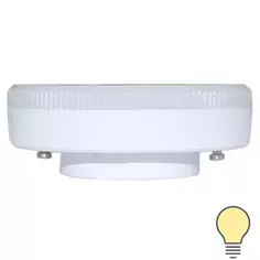 Лампа светодиодная Lexman GX53 170-240 В 7 Вт круг матовая 750 лм теплый белый свет