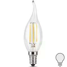 Лампа светодиодная Gauss Filament Е14 5 Вт свеча на ветру нейтральный белый свет, для диммера