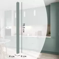 Угол кухонного шкафа Delinia ID София грин 4x76.5 см ДСП цвет зеленый