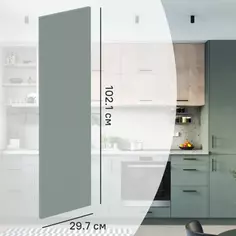 Фасад для кухонного шкафа София грин 29.7x102.1 см Delinia ID ЛДСП цвет зеленый