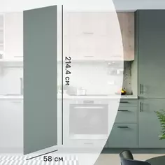 Фальшпанель для шкафа Delinia ID София грин 58x214.4 см ДСП цвет зеленый