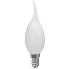 Лампа светодиодная Gauss Filament Milky Е14 9 Вт свеча на ветру теплый белый свет, для диммера