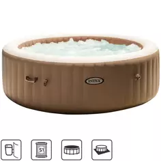 Бассейн спа надувной круглый 165x216x71 см 1100 л Intex