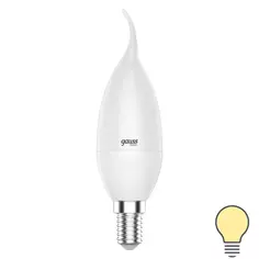 Лампа светодиодная Gauss E14 170-240 В 7.5 Вт свеча на ветру матовая 600 лм теплый белый свет