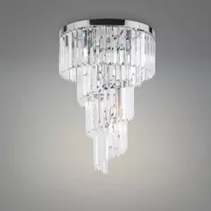 Люстра потолочная Louis 6 ламп 24 м² цвет серебристый/прозрачный Без бренда