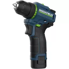 Дрель-шуруповерт аккумуляторная бесщеточная Rockfield RF1002BK, 12 В Li-ion 2x2 Ач