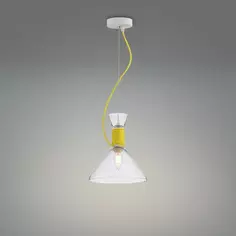 Светильник подвесной California 1 лампа 4 м² цвет золотой/прозрачный Без бренда