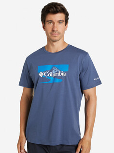 Футболка мужская Columbia Path Lake Graphic Tee II, Синий