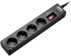 Сетевой фильтр APC P43B-RS Essential SurgeArrest 4 outlets, power cord 1m, 230V Russia A.P.C.