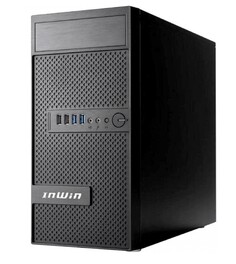 Корпус mATX InWin EFS063 6191739 black, 450W, 2*USB 3, 2*USB 2, A(HD), front fan holder, Screwless