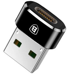 Адаптер Baseus CAAOTG-01 USB Male - Type-C Female Converter black