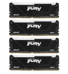 Модуль памяти DDR4 32GB (4*8GB) Kingston FURY KF432C16BB2AK4/32 Beast RGB Black XMP 3200MHz CL16 1RX8 1.35V 8Gbit