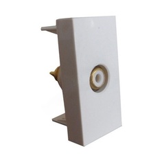 Розетка Ecoplast 852504 на 1 вход (коннектор RCA), 45х22,5, LK45
