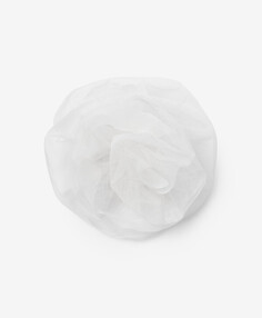 Резинка для волос с декором белая для девочки Gulliver (One size)