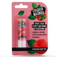 Бальзам для губ, 3.5 г, аромат малины, beauty food