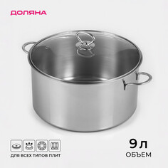 Кастрюля из нержавеющей стали Доляна