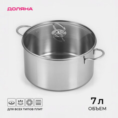 Кастрюля из нержавеющей стали Доляна