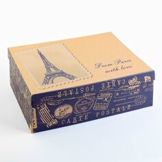 Коробка from paris with love, 26 х 17 х 10 см Дарите Счастье