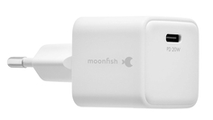 moonfish Сетевое зарядное устройство USB-C, GaN, PD, 20 Вт, белый