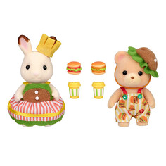 Игровые наборы Sylvanian Families Набор Малыши в костюмах гамбургеров