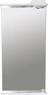 Зеркало Misty Магнолия Э-Маг02040-01Св 41x72 см, с подсветкой, выключателем, белый глянец