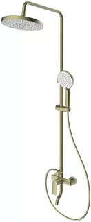 Душевая система Splenka S50.24.03 250 мм, со смесителем, золотой матовый
