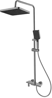 Душевая система Splenka S52.24.09 320x210 мм, со смесителем, графит матовый