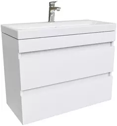 Тумба с раковиной белый матовый 80 см IDDIS Zodiac ZOD8CB0i95K
