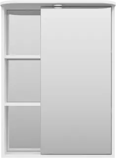 Зеркальный шкаф Misty Венера П-Внр04060-01СвП 60x80 см R, с подсветкой, выключателем, белый глянец