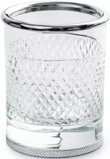 Стакан для зубных щеток Boheme Aura 10252-CR настольный, хром