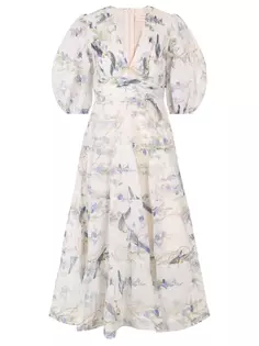Платье с принтом Zimmermann