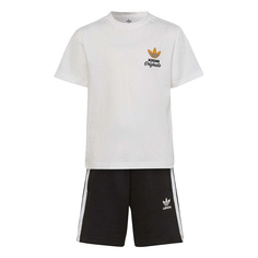 Детский костюм adidas Originals Trefoil Shorts And Tee Set